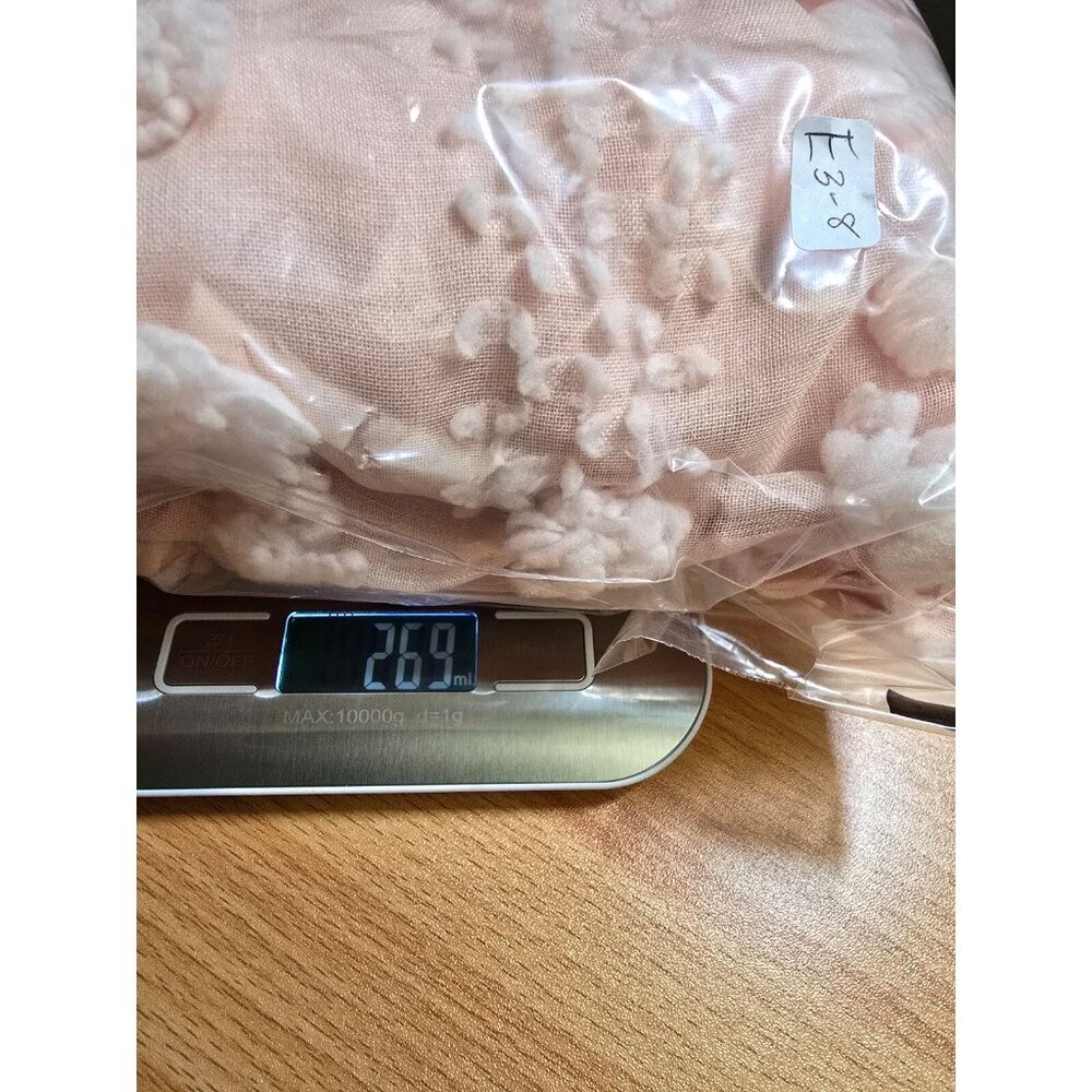 &Merci Mini Dress Medium Blush Pink Textured Femme Romantic Tie Waist Flattering - Picture 7 of 12